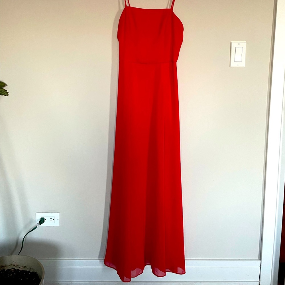 David’s Bridal Bridesmaid Dress!! Red/scarlet
